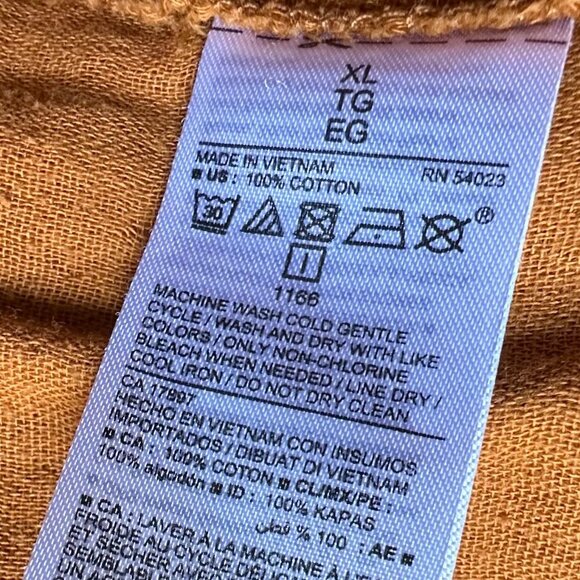 Old Navy Women's XL Burnt Ginger Pull On Safari Pants w Drawstring 100% Cotton - Picture 6 of 6